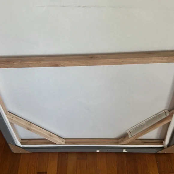 White Plumerias in Bloom Art Print on Framed Canvas - Picture 4 of 4